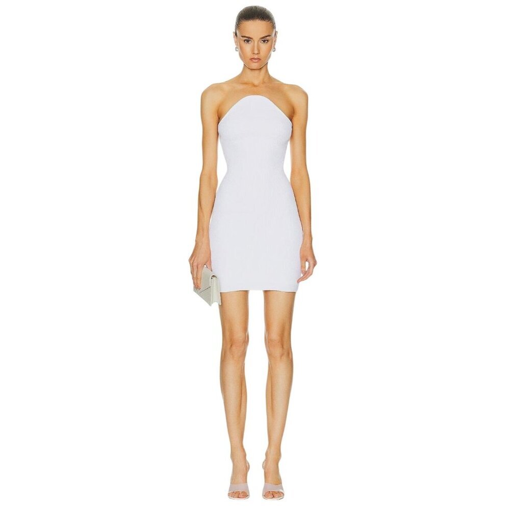 Alexis Giasa Dress in White Medium New Womens Knit Strapless Cocktail
